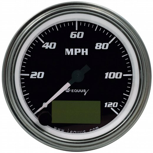 Equus E7074 7000 Series 3-3/8 Inch Elec. Speedometer, 0-120 MPH