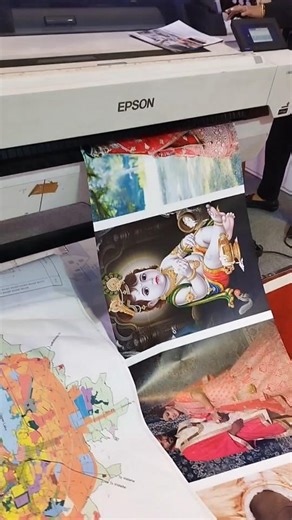 EPSON plotter machine 0 size print big map print and very good quality