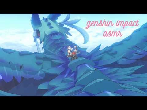 genshin asmr | defeating stormterror & getting a new character | soft spoken | keyboard sounds