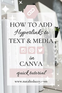 How to add a hyperlink to text and elements in Canva!