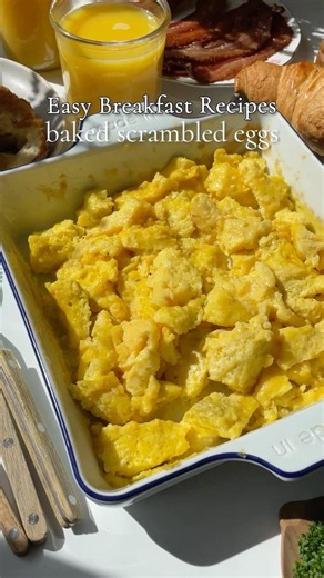Back-to-School Breakfast Series: Baked Scrambled Eggs Recipe