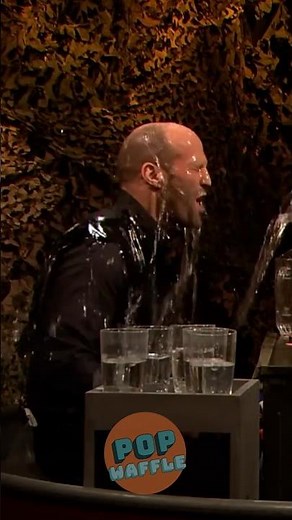 Jason Statham’s EPIC Water Revenge! #jasonstatham #jimmyfallon #waterprank #shorts