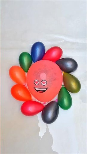 Pink LOve Waterbaloon Popping Asmr 💦 #waterballoon #shorts #satisfying