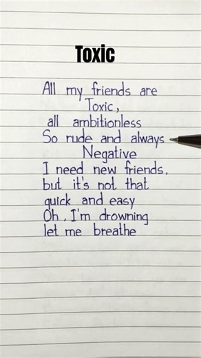 Toxic Lyrics Song by BoyWithUke #toxic #lyrics #boywithuke