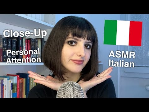 ASMR Soothing Personal Attention in Italian🇮🇹 (suoni e sussurri in Italiano)