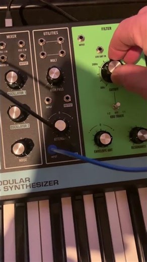 Moog GrandMother Kick patch #Moog . Thought I’d have a go on the GrandMother - Happy