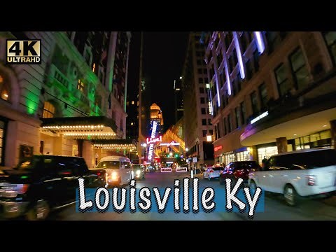 Night Drive - Downtown Louisville Ky | 4K