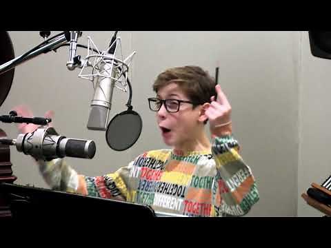 JACOB TREMBLAY in studio recording for ‘Luca’
