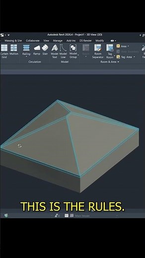 Create Perfect Roof in Revit in Seconds 🚀#revit #revitshorts #viralshorts #revitdesign#youtubeshorts