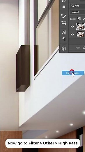 How to Add Sharpness to Any 3d Render - Archviz Tips #3drender #Shorts