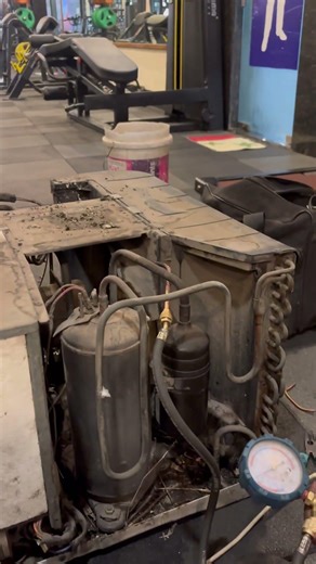 Window AC gas charging