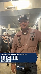 ARA Rebel King and Corey Cushing marked an impressive 224.5 in the Open Stakes herd work preliminaries for owner Aldo Ramon! Check out this video to learn all about it!🔥 #nrcha #stallionstakes #reinedcowhorse | National Reined Cow Horse Association