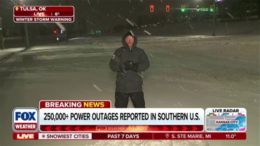 FOX Weather storm specialist Mike Seidel is in Tulsa as snow accumulations rise