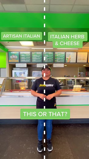 Subway Sandwich Sub: Artisan Italian vs. Italian Herb & Cheese