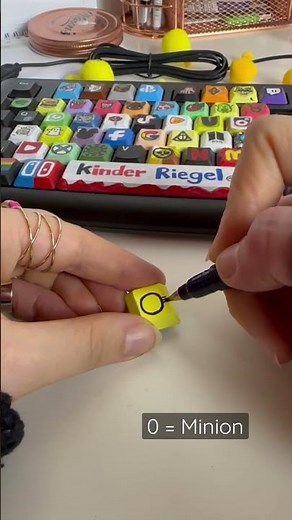 Stuart 💛🧡 Minion Keycap // Tastatur bemalen
