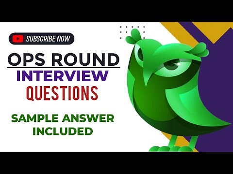 Ops round (Operation Manager round) interview questions and answers