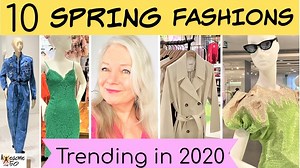 12K views · 395 reactions | Hey awesome ones…I checked out the runways and other media for Spring styles then headed off to the Mall and found 10 Spring Fashion Trends for 2020. Included are denim looks, crochet dresses, trenchcoats, boots, hats and more. There are also hot pink and neon colors making a (more...) https://www.awesomeover50.com/spring-fashion-trends-2020/ (scroll down while you're on this page for links to similar fashions I showed in video) | Loving Our Age | Facebook
