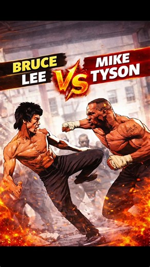 Bruce Lee vs Mike Tyson 🔥🥊
