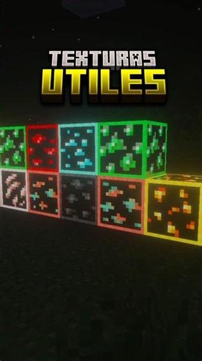 Useful Texture for Minecraft Bedrock! (Glowing Ores) #shorts
