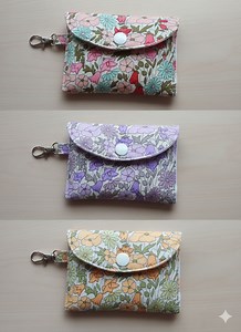 DIY card holder keychain | easy sewing tutorial #diy #diyproject #crafts #sewingproject #sewing #crafting #handmade #DIYfashion #DIY #sewingideas #sewingtutorial #handmade | Yulianti Blossom