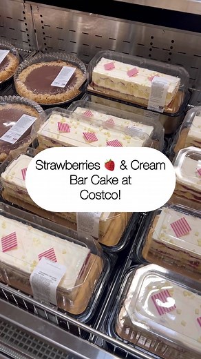 Costco Strawberry and Cream Bar Cake - Summertime Favorite Delight