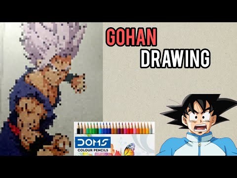 How to draw Gohan like a pro ! || Gohan drawing with pencil and water colours || anime Drawing
