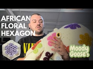 African Flower Granny Hexagon Crochet Tutorial