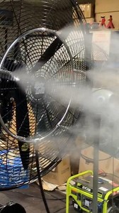 Misting fan complete w compressor / high pres hose / nozzles / 45 Ltr Water container / port able / programable timer. | Misty Kool Ph