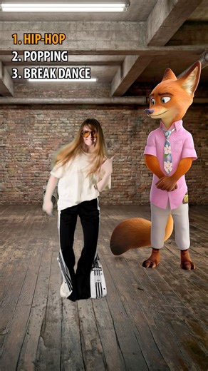 Nick Wilde Can Dance?! 🦊 Pro Dancer vs Nick Wilde