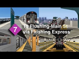 OpenBVE NYCT: R188 (7) 34th Street/Hudson Yds To Flushing Main St | via Express