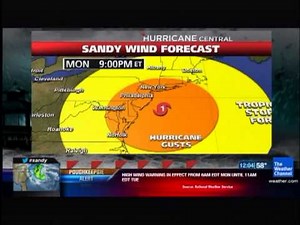 Hurricane Sandy Weather Channel Coverage Clip 6