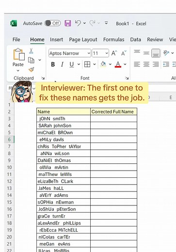 Excel TRIM and PROPER Functions for Clean Data