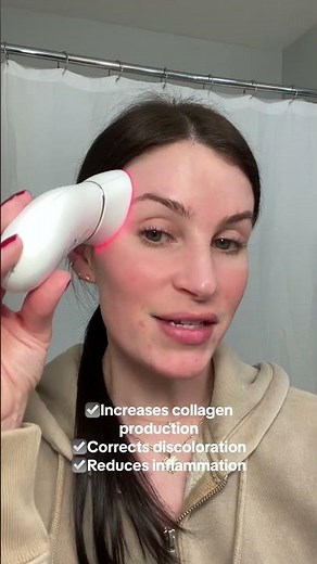 The Wrinkle Reducer Attachment makes it easy to get red-light treatments right at home 🚨⚡️ #nuface