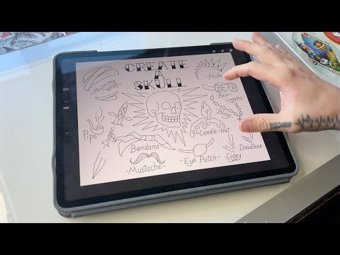 Create A Skull Tattoo Flash Sheet Procreate Tutorial