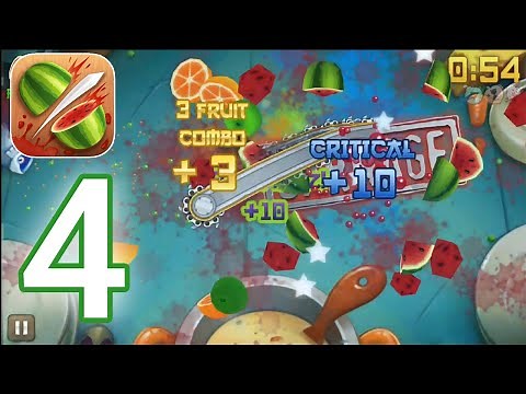 Fruit Ninja - Gameplay Walkthrough Part 4 - Fruit Ninja Dojo - Rainbow Blade (iOS, Android)