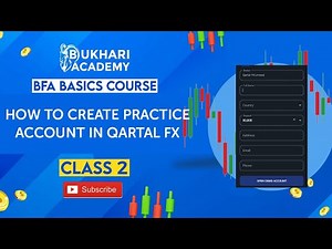 How to Create Practice Account | Class 2 | Free Basics Course | Bukhari Forex Academy
