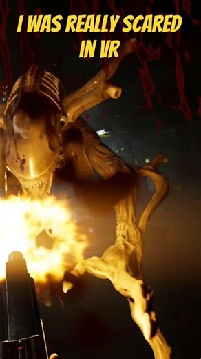 I was really scared in VR. That xenomorph attacked so unexpectedly! Alien 👽 Rogue VR. #vr #vrgame