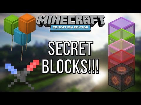 How to get MORE SECRET Blocks in Minecraft Bedrock (Education Edition)