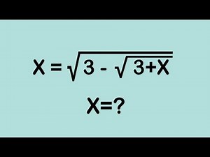 A Very Nice Math Olympiad Radical Equation l international mathematics olympiad l maths