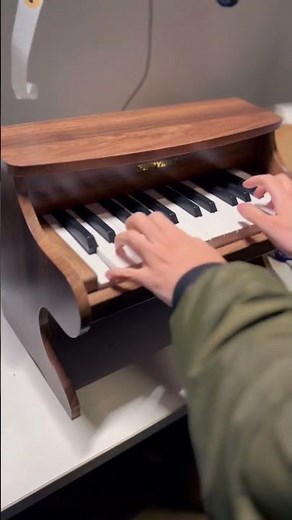 How cute is this tiny piano🥹#minipiano #piano #cooltoys #giftideas #music