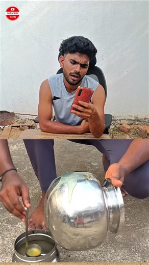 Fire meeda Vessel Black Avvakapovadam Venaka Science 🔥#trending #funny