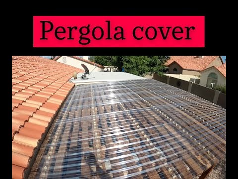 How to install clear roofing over #Pergola DIY