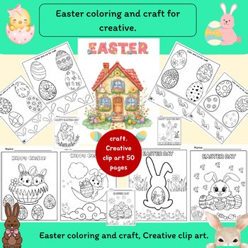 Easter Coloring Pages & Craft  {Fun Spring Coloring Pages}
