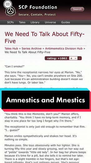 Exploring the World of Amnestics and Mnestics in SCP Foundation