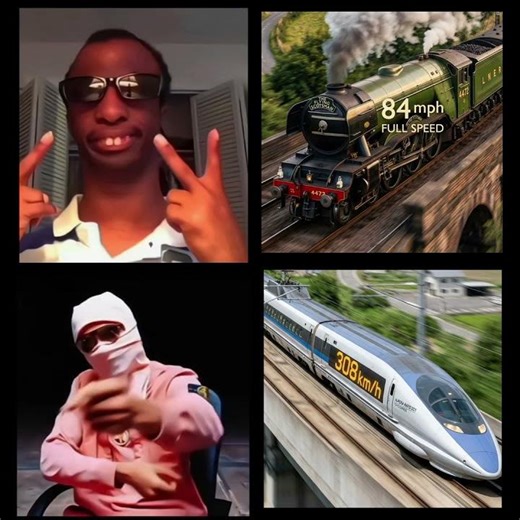 "Vintage Train vs Future Bullet Train: The Ultimate Speed Face-Off"?