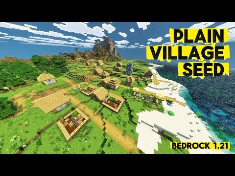 🔥 Spawn Right in a Plains Village! | Minecraft 1.21 Bedrock 🏡