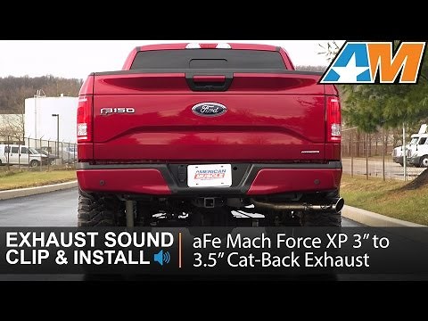 2015-2017 F-150 aFe Mach Force XP 3" to 3.5" Cat-Back Exhaust System (5.0L) Sound Clip & Install