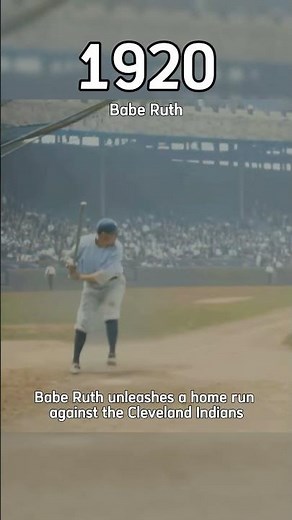 Babe Ruth Playing Baseball in 1920 | The Birth of a Legend