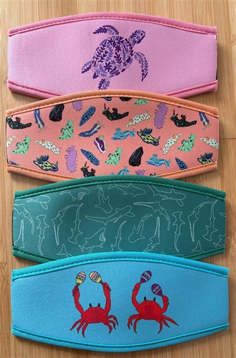 Neoprene Dive Mask Strap Cover – Anti-snag Scuba Mask Band for Divers & Snorkelers - Etsy