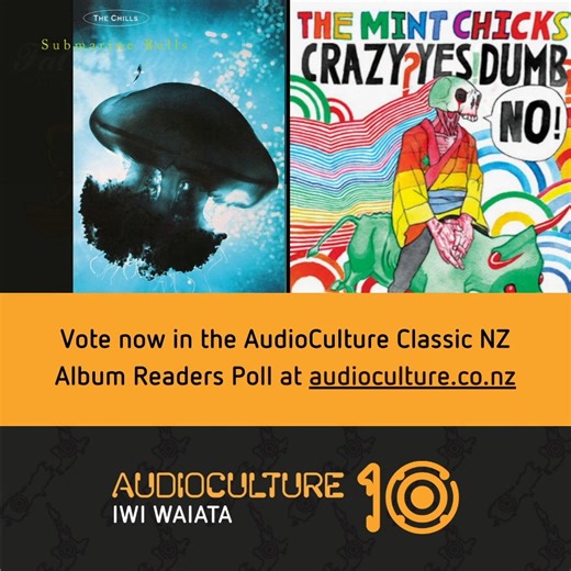 NZ Music Month is about to wrap up, and so too is AudioCulture's Classic NZ Album Readers Poll! Voting closes Sunday 28 May at 11pm. There's still time to get your vote in for the local album you consider to be the very best of all time. It can be anything — an undisputable chart hit, the soundtrack to your school years, or something highly underrated or exceptionally influential. Cast your vote through the link, and you'll also be in the running for a great prize, thanks to Real Groovy! https:/